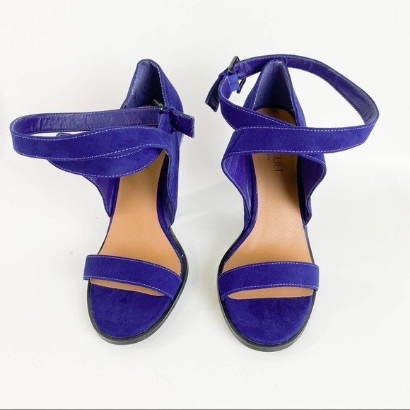 Shoe Cult by Nasty Gal Crosswind Purple Suede Heel size 9 - Picture 1 of 8